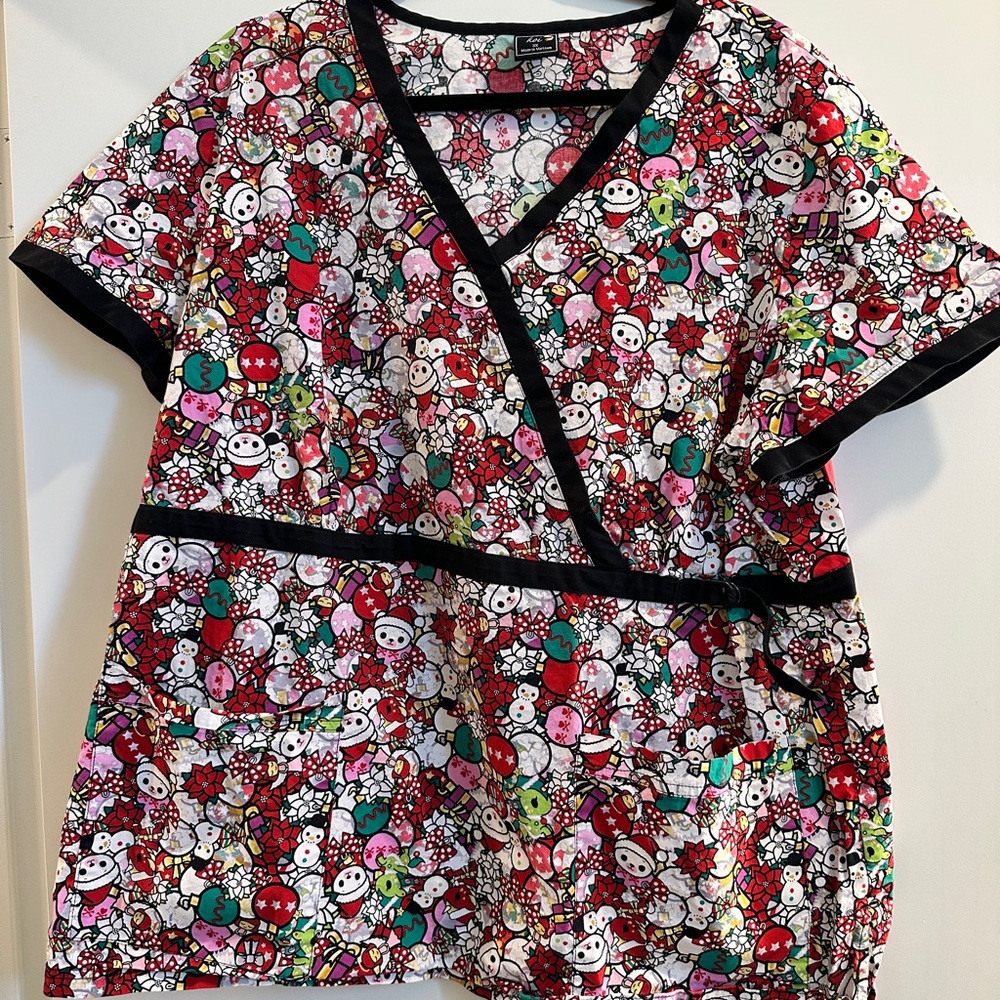 Tokidoki by Koi Christmas Scrub Top